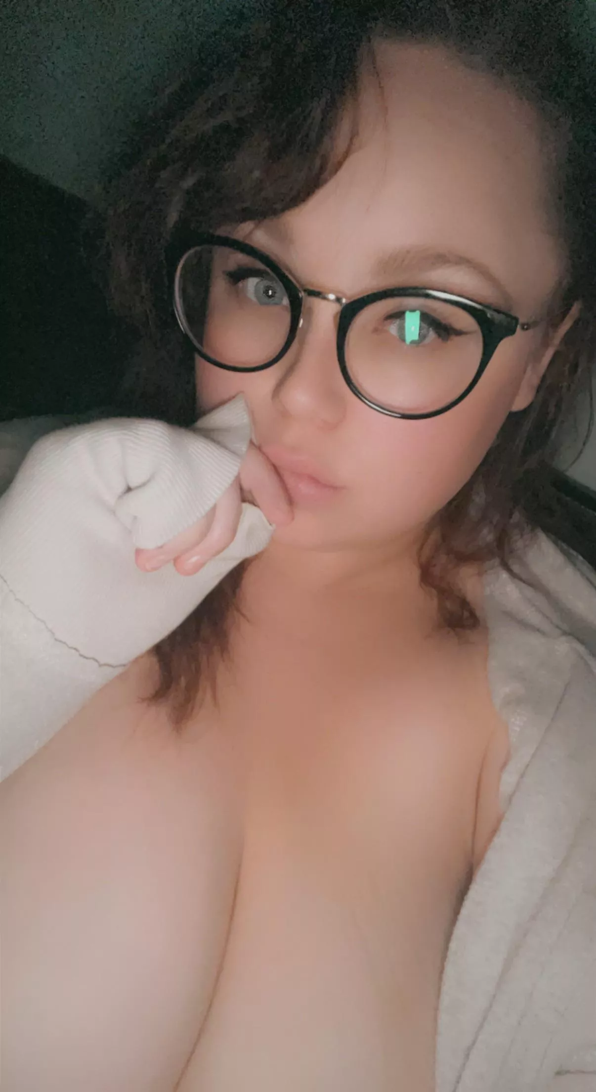 Can we cuddle while you play with my tits?