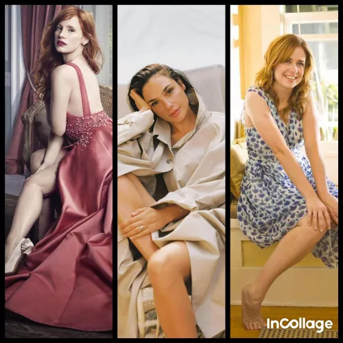 Can you help me out and milk me as Jessica Chastain, Gal Gadot, Jenna Fischer or another sexy milf?