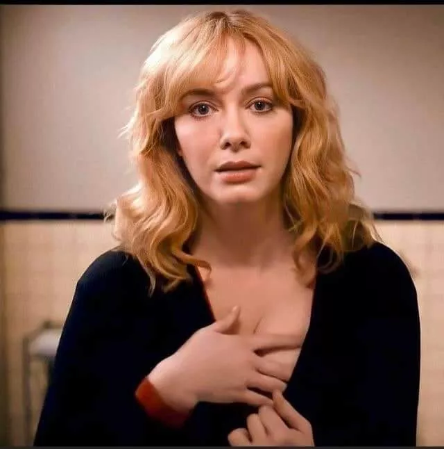 Can you imagine Christina Hendricks pulling her boobs out for you like this.