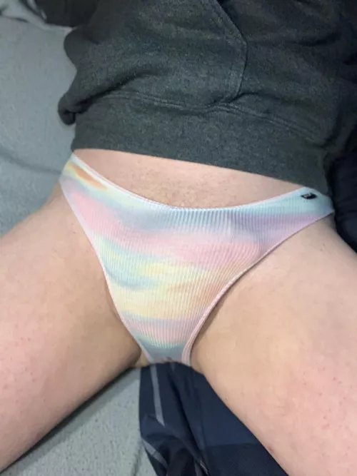 Can you see it in my panties?
