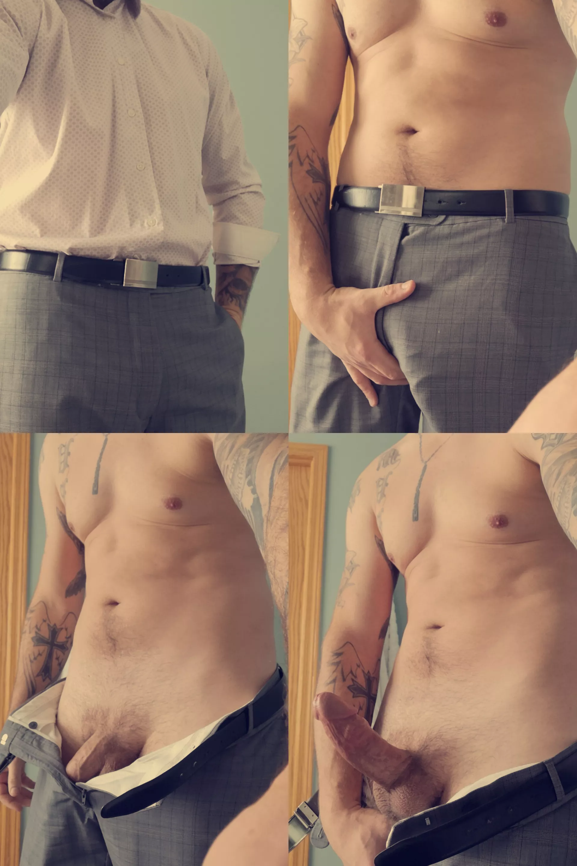 Can you tell how much I enjoy getting undressed after work? Can you tell how much I enjoy getting undressed after work?