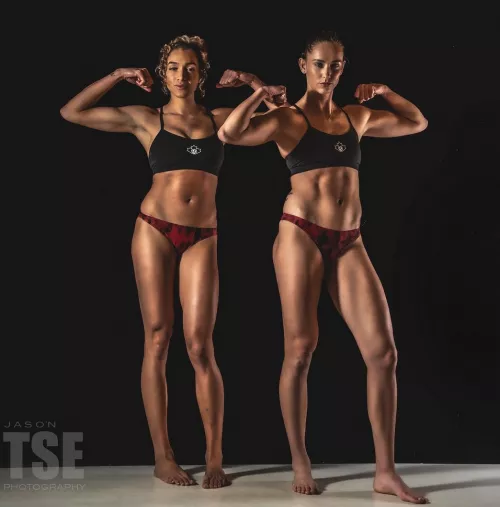 Canadian beach volleyball players Brandie Wilkerson and Sophie Bukovec Canadian beach volleyball players Brandie Wilkerson and Sophie Bukovec