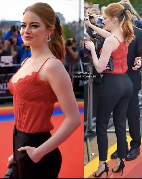 Can't decide if the front or back of Emma Stone is better Can't decide if the front or back of Emma Stone is better