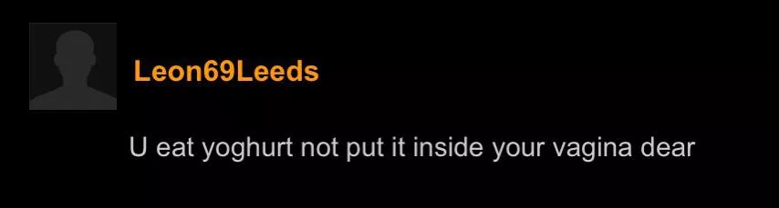 Can’t even eat yoghurt right smh