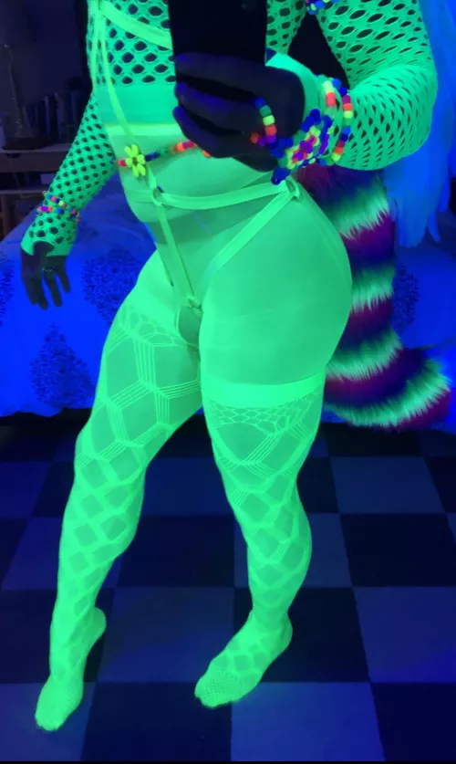 Canβt get enough neon spandex