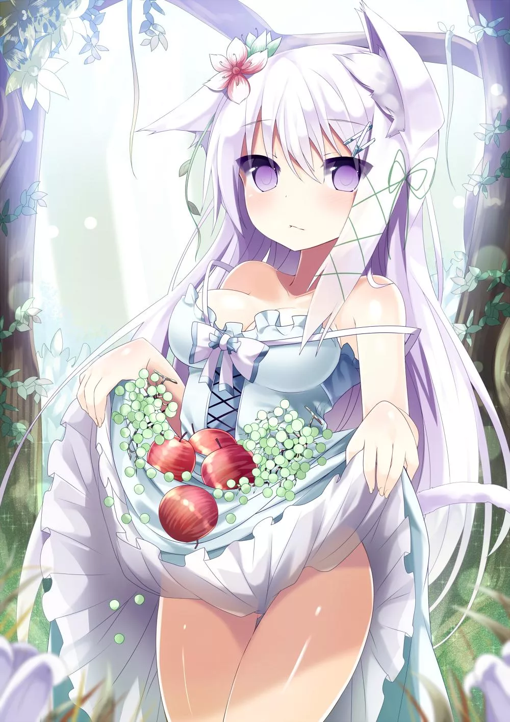 Carrying some fruit. Carrying some fruit.