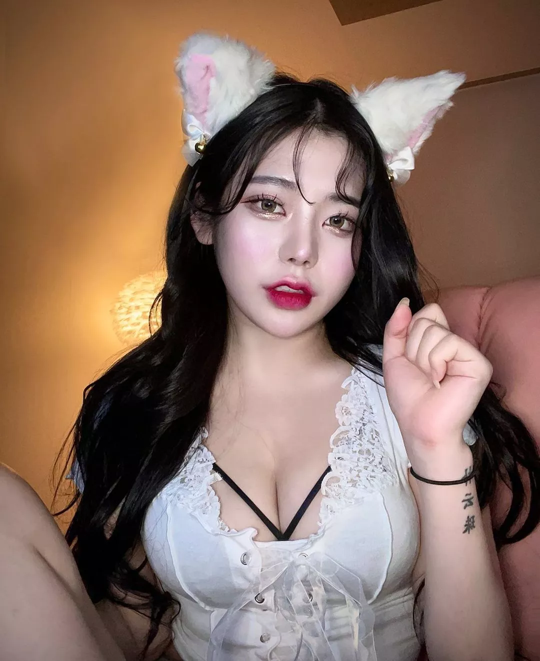 Cat girl cleavage