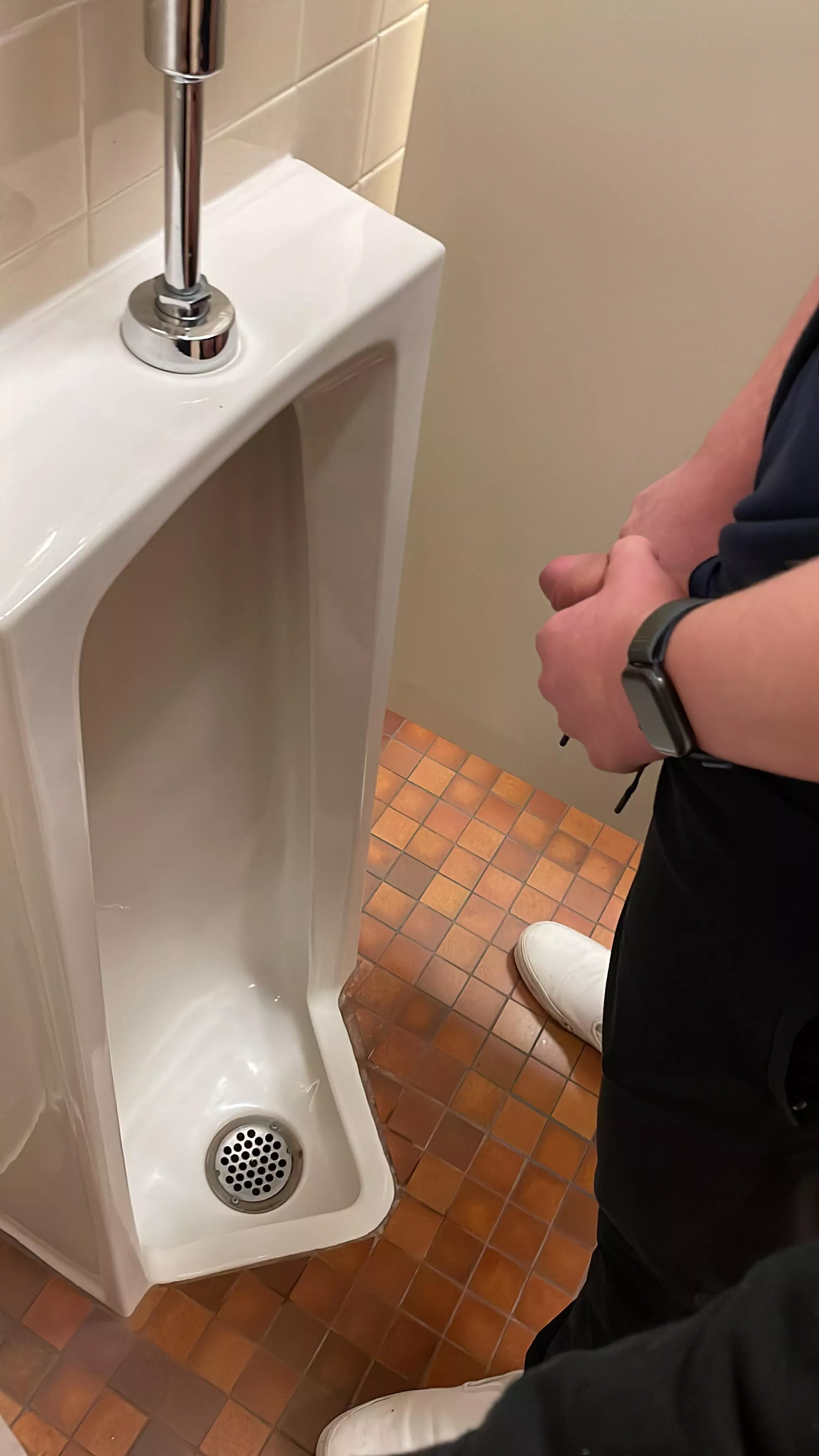 Caught him about to piss