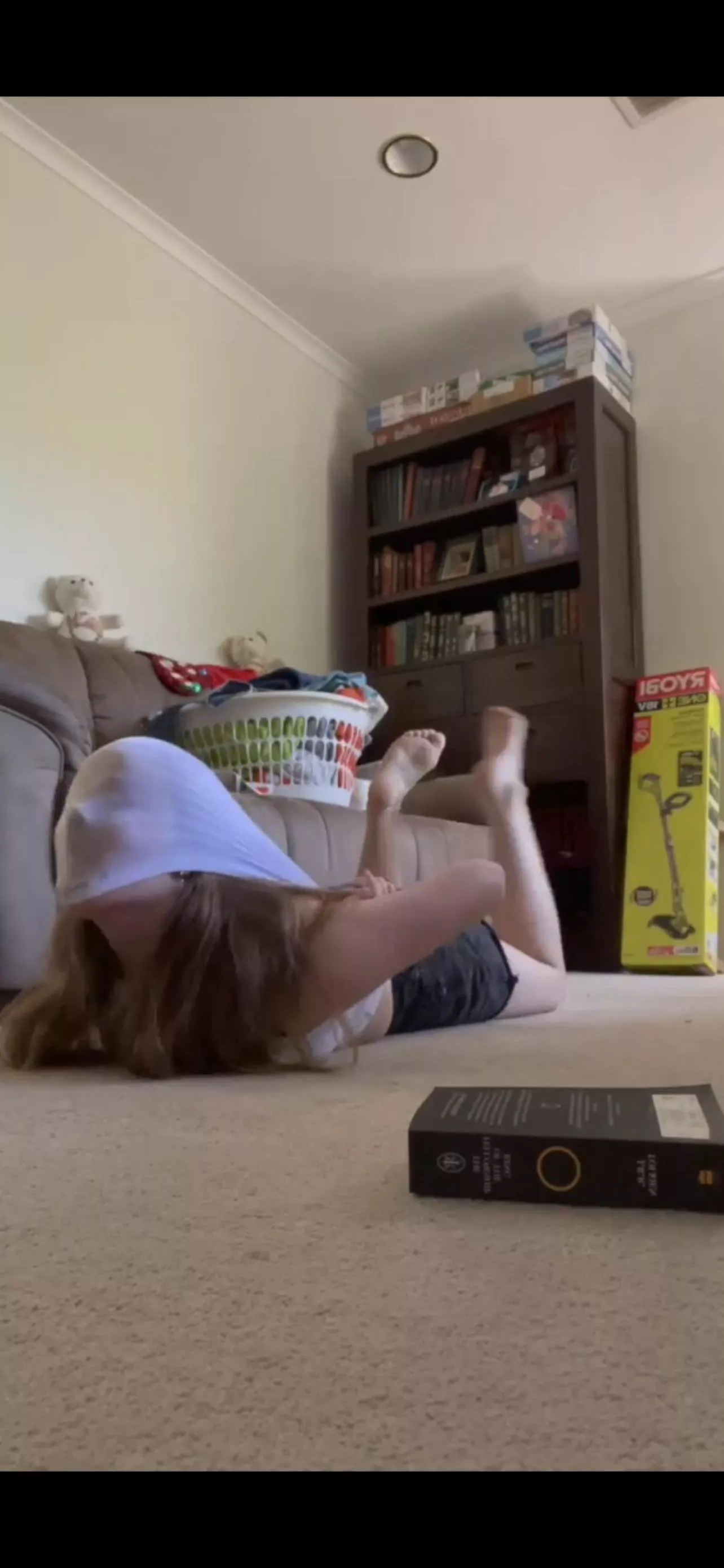 Caught the nerd reading, now she can’t even see 😜 atomic wedgies are so fun to give