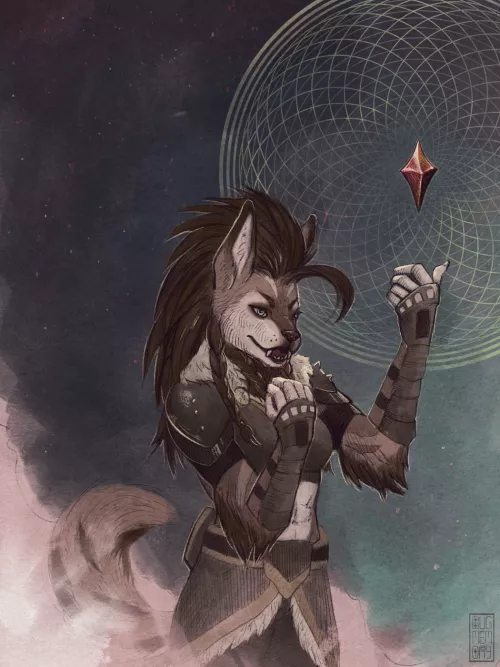 Celestial commission for a Twitter user's character, Reiko!