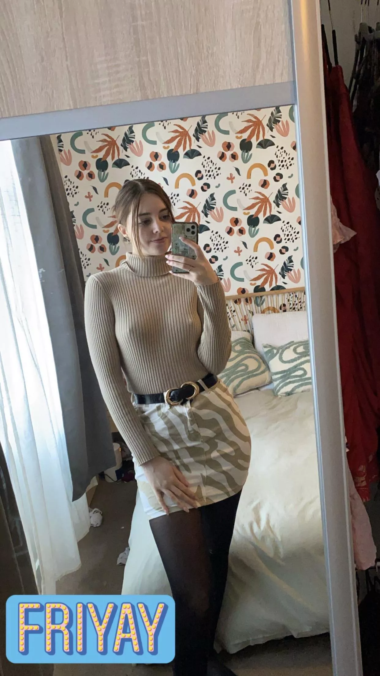 Charley leaving her bra at home