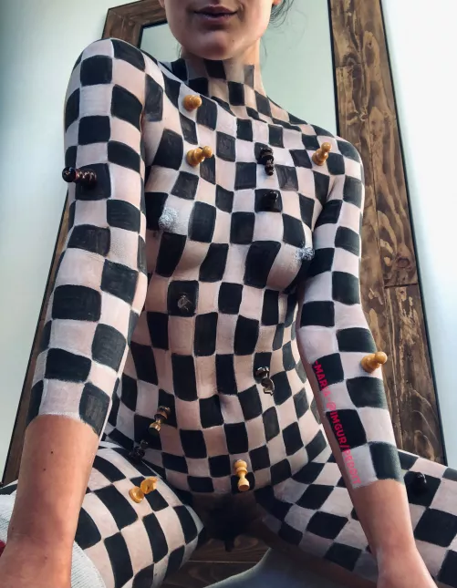 Checkmate 😈 (self body paint)