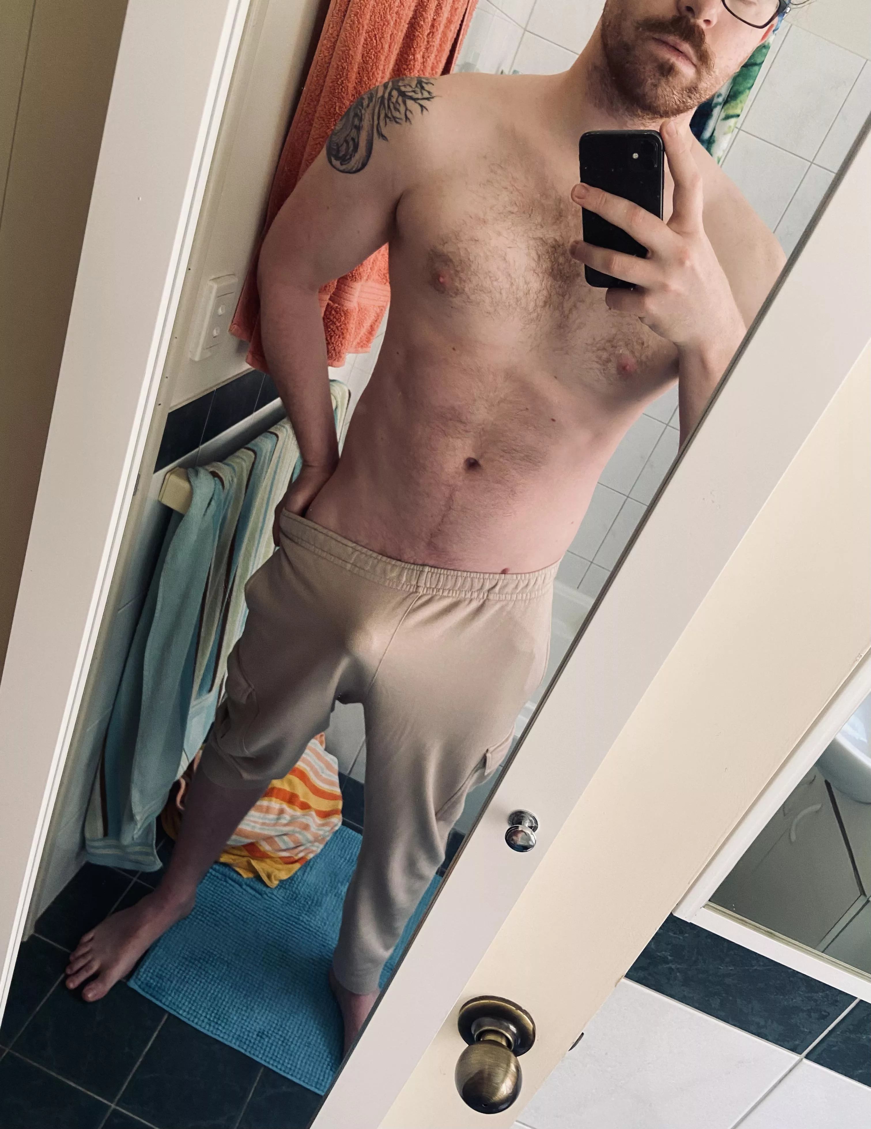 Cheeky tease in my sweatpants Cheeky tease in my sweatpants