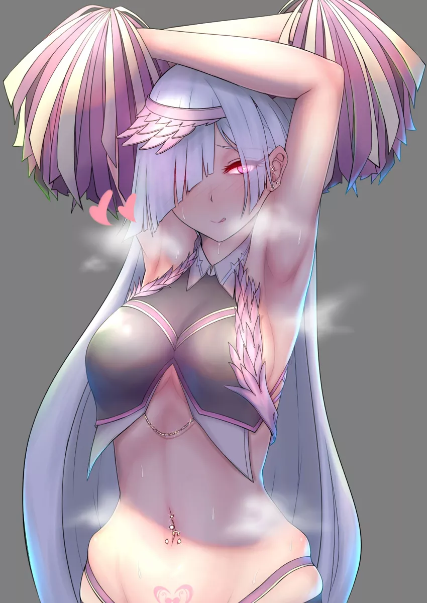 Cheerleading works up quite a sweat Cheerleading works up quite a sweat