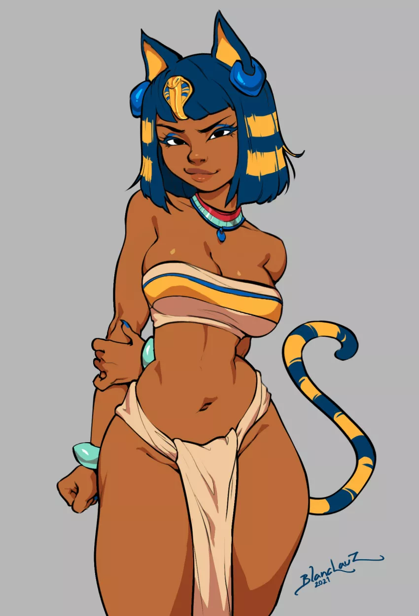 Chel dressed as Ankha (Blanclauz) [The Road to El Dorado, Animal Crossing]