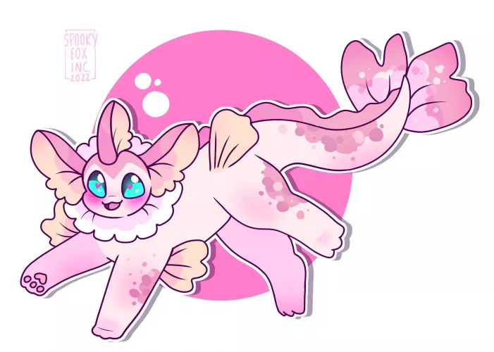 cherry vappy! 🌸<art by me @spookyfoxinc on twitter>