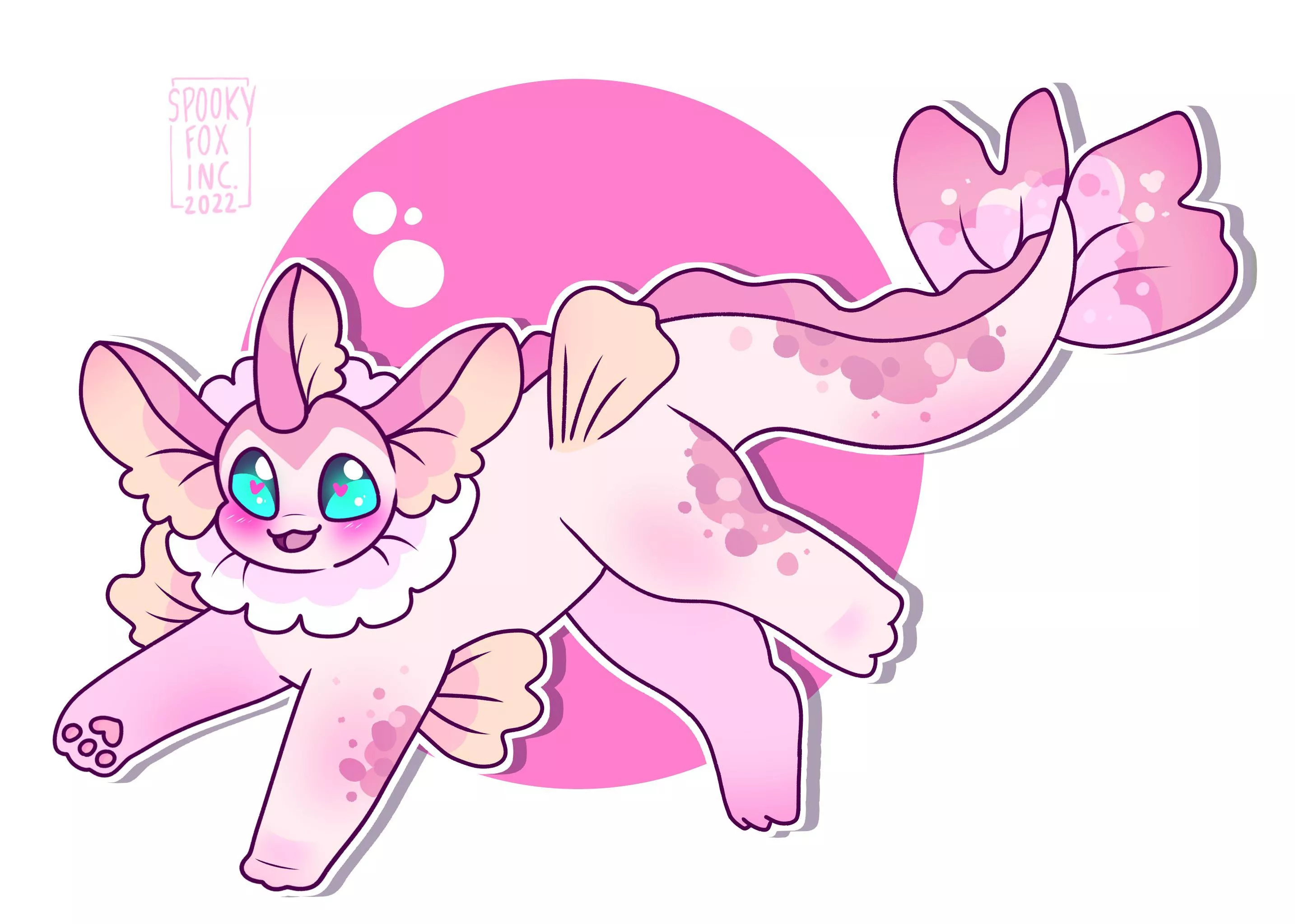 cherry vappy! 🌸<art by me @spookyfoxinc on twitter>
