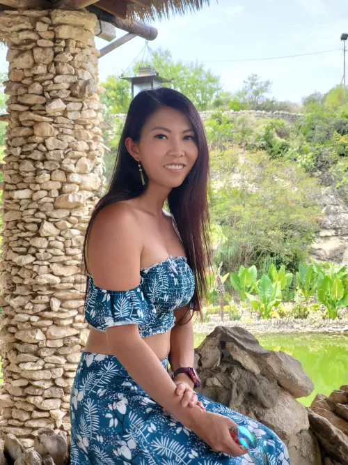 Chilling at the garden