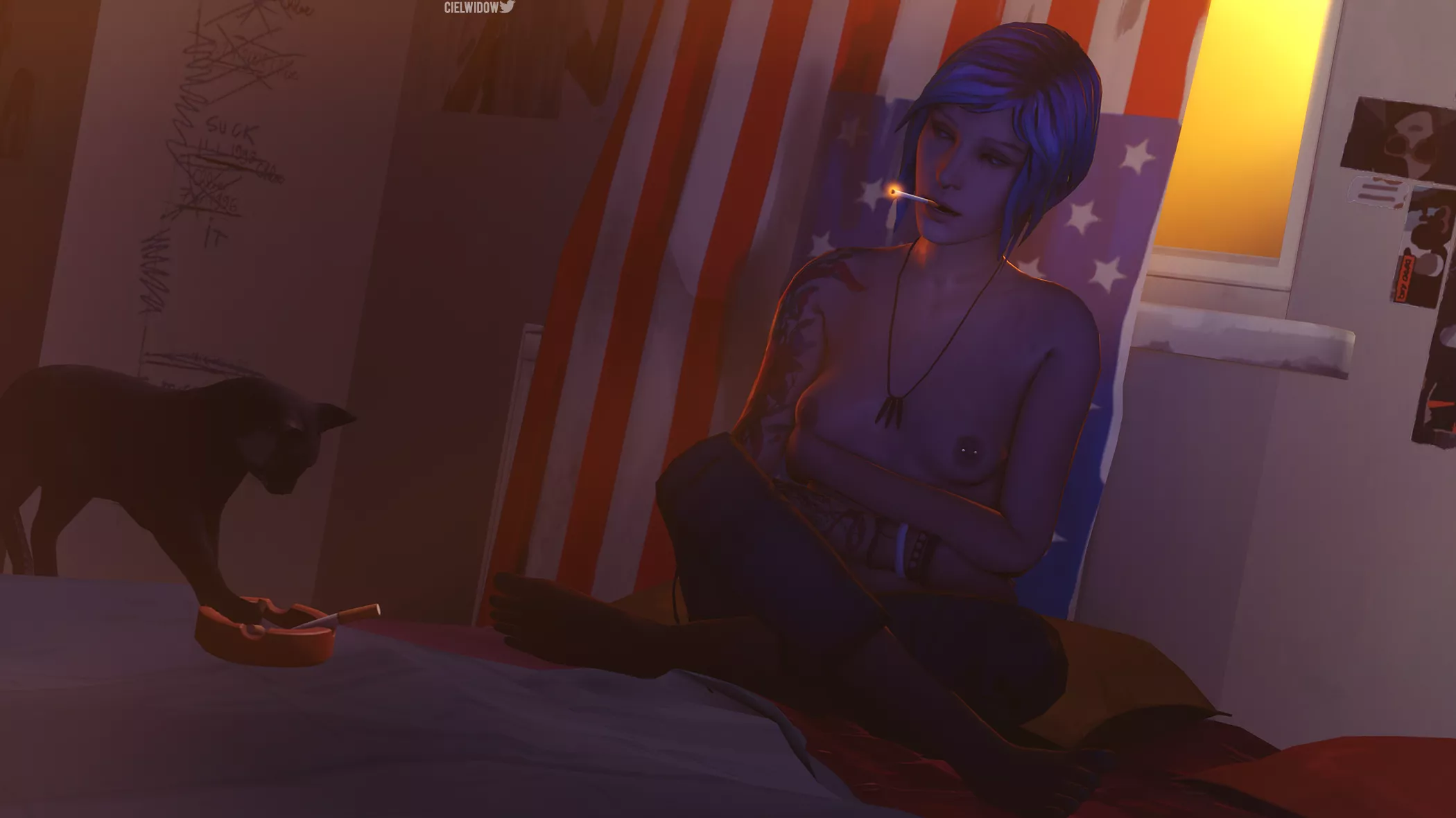 Chloe chilling in lights (Cielwidow) Chloe chilling in lights (Cielwidow)