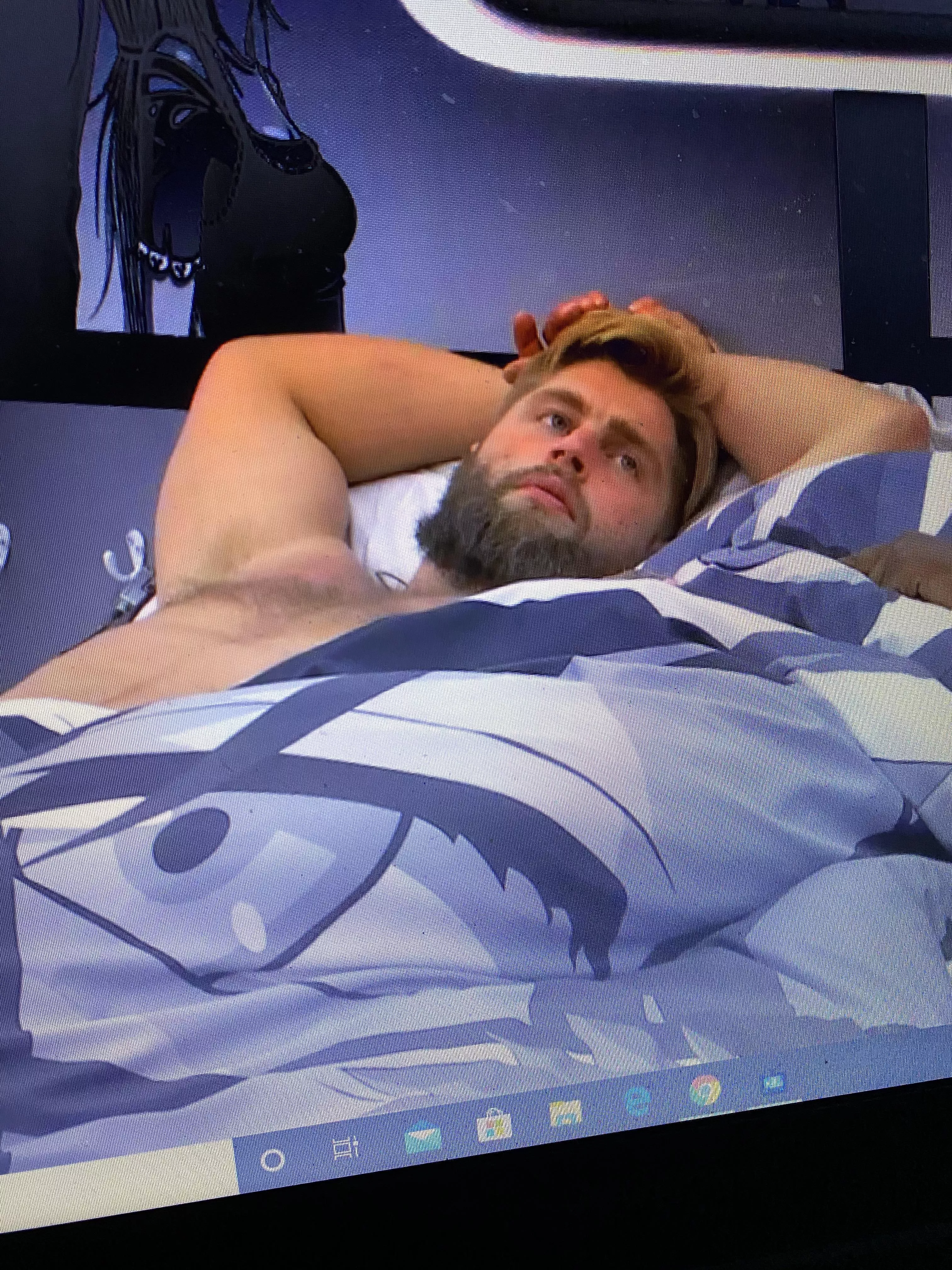 Chris (he’s so horny it’s obvious I wanna be in that bed with him!)