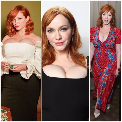 Christina Hendricks has me throbbing uncontrollably for her massive titties and pretty face, I'm desperate to be milked for her