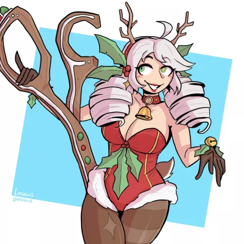 Christmas gwen (by loggus doggus & twindrills)