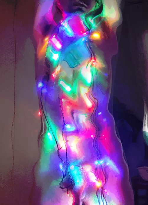 Christmas human tree