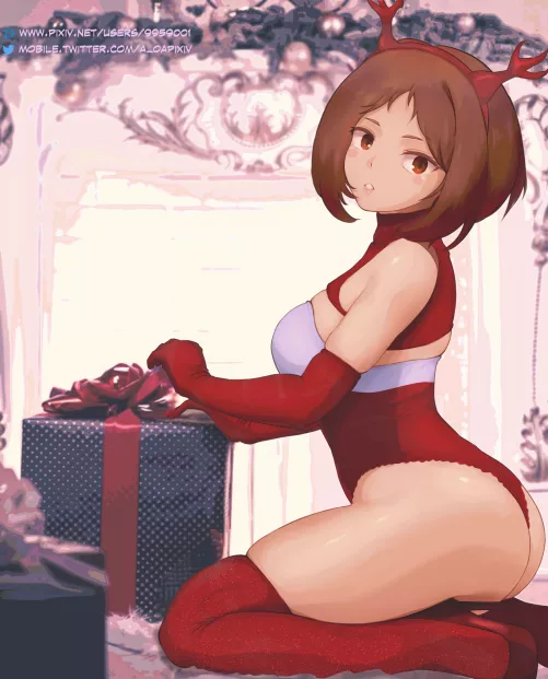 Christmas Ochako [NSFW_oA]