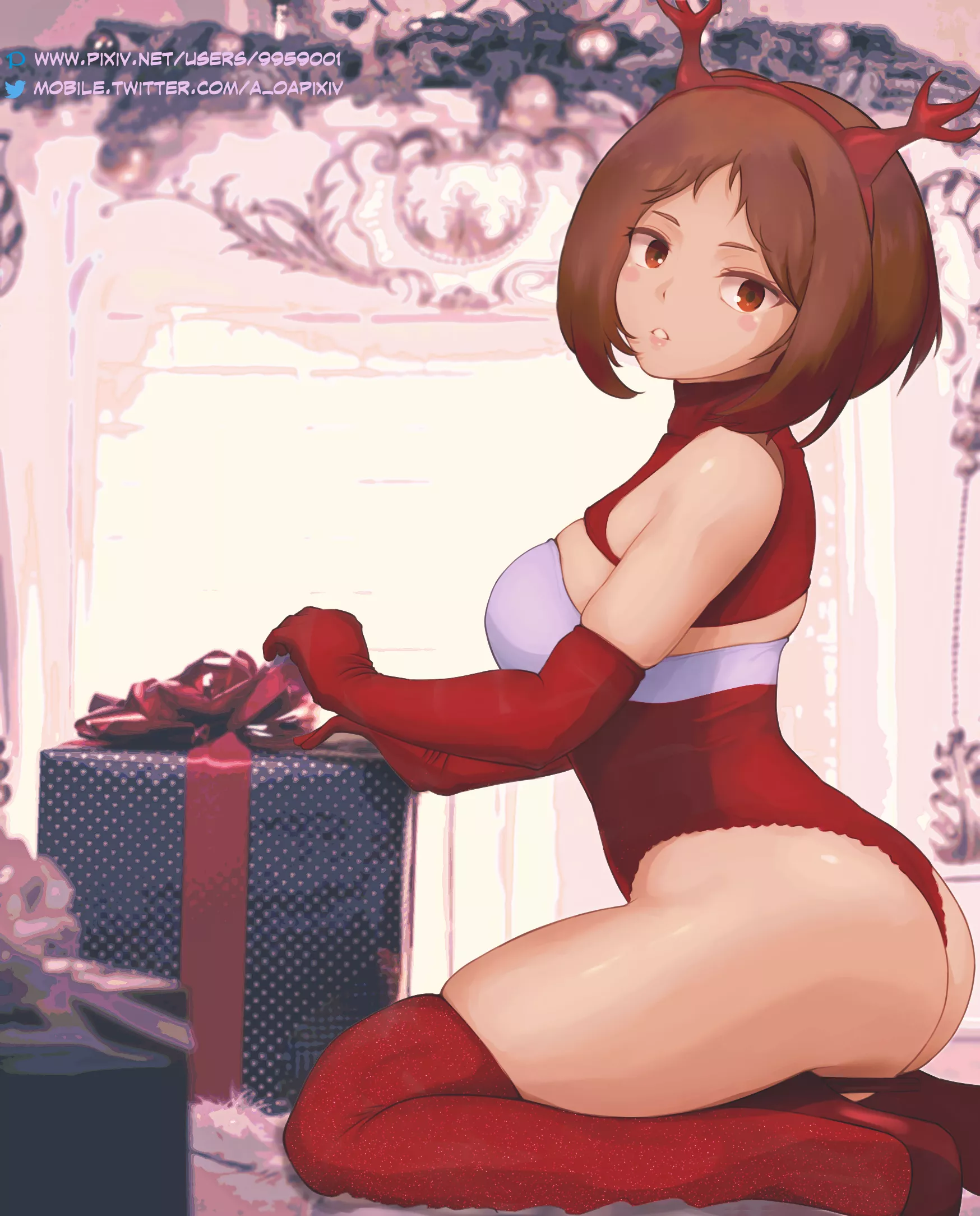Christmas Ochako [NSFW_oA]