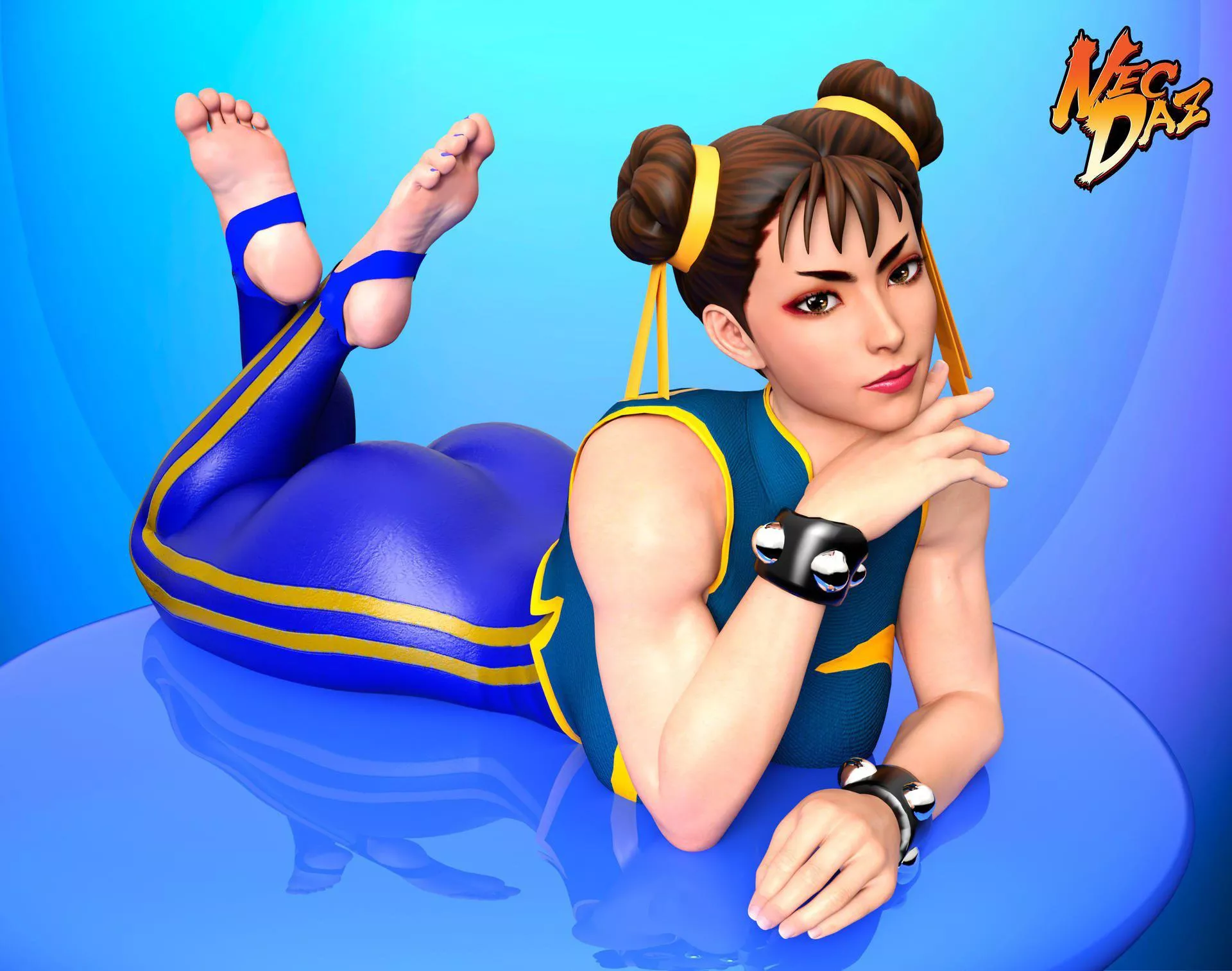 Chun-Li’s booty and feet...always a killer combo! (NecDaz) [Street Fighter]