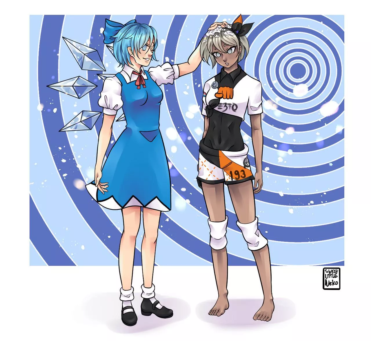 Cirno hypnotizing Bea by (Shirakashi)[Pokemon] [Touhou] [Cirino][bea]