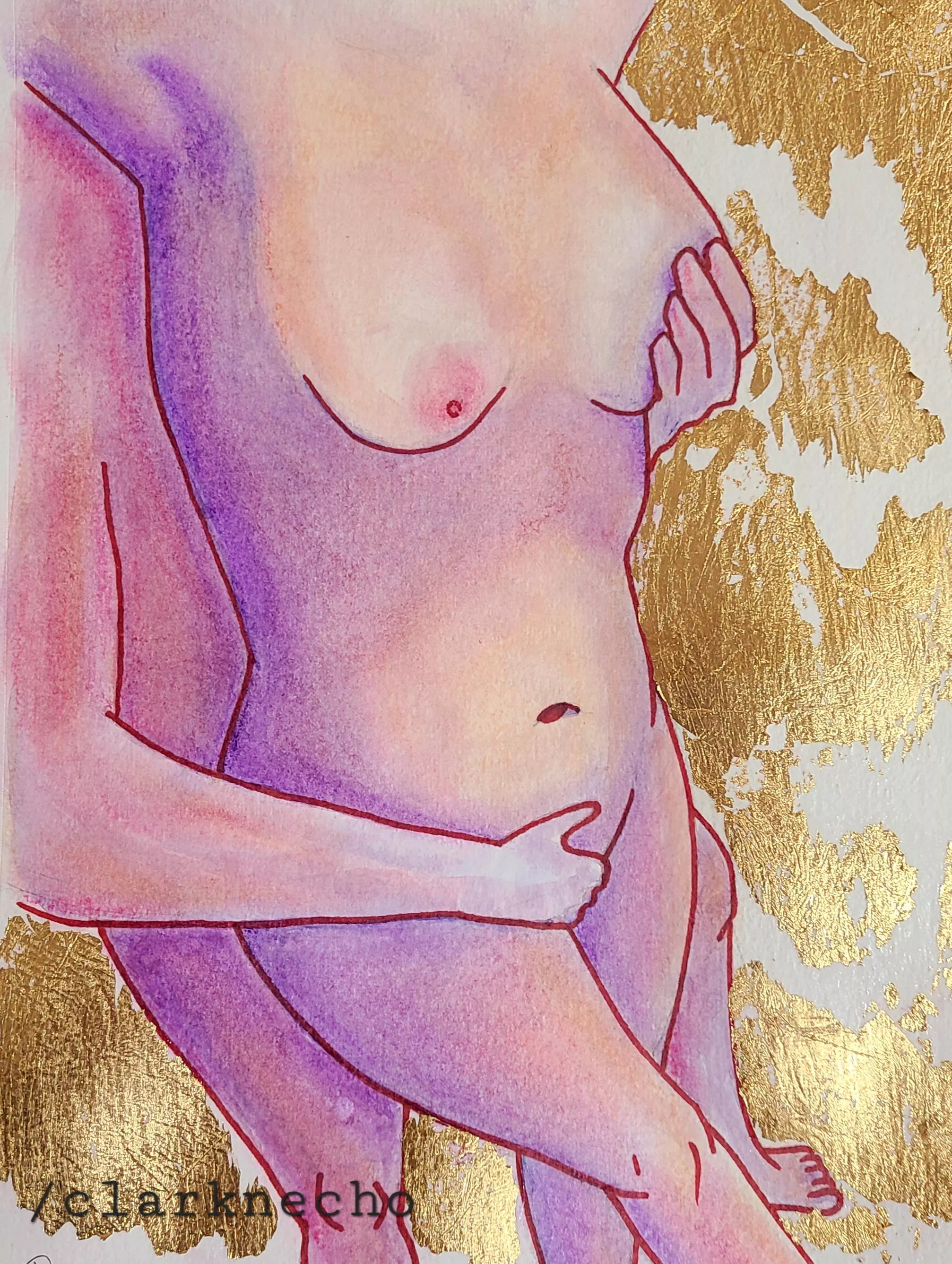 Clark and I had an art datenight for Valentine's Day, so I opted to recreate one of our photos.