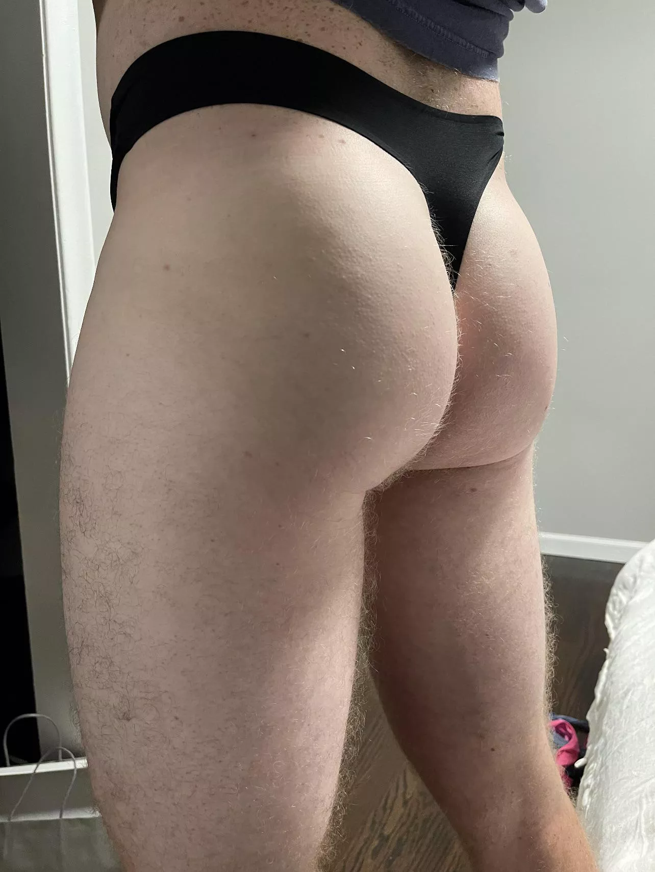 Classic black thong