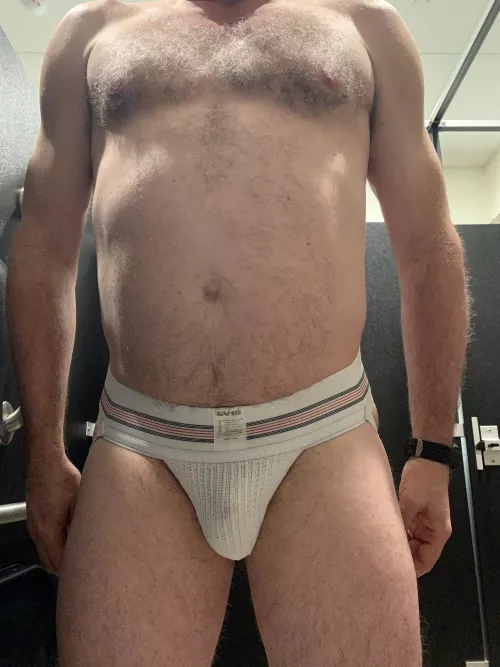 Classic white to the gym today.