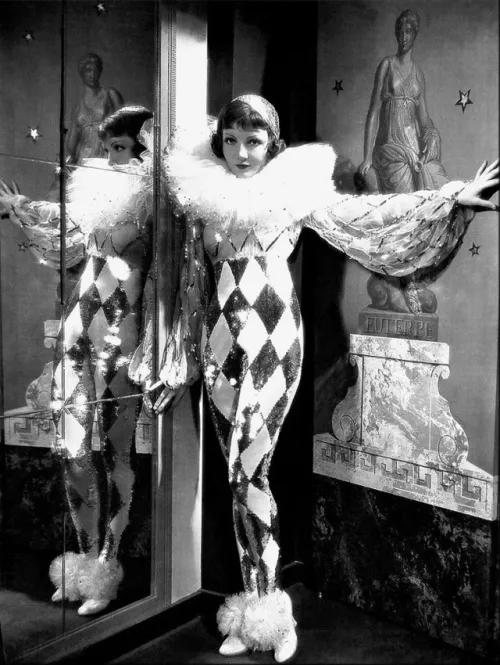 Claudette Colbert, Harlequin from Tonight is Ours, 1932