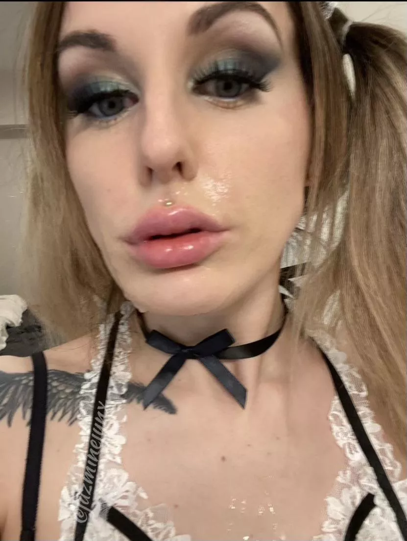 Clean me up or blow another load on my slut face?! Clean me up or blow another load on my slut face?!