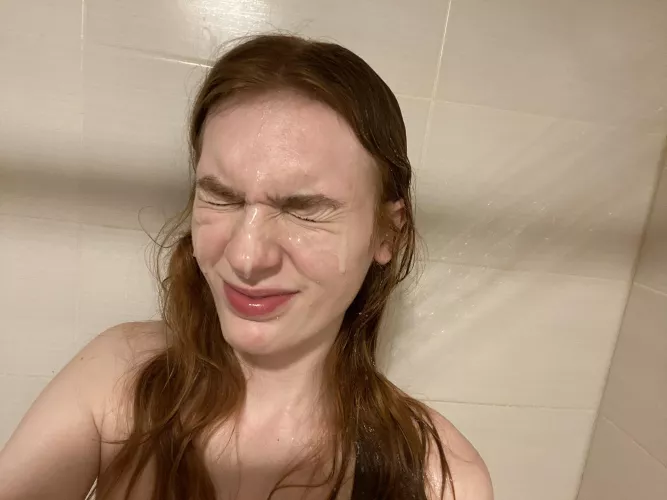 Cleaning it off my face D: [OC]