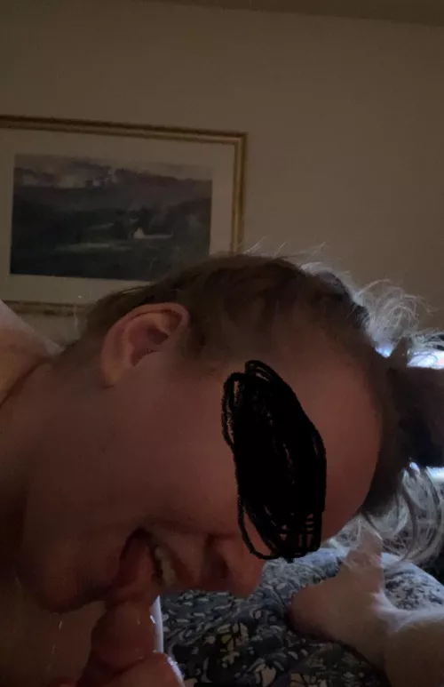 Cleaning my cock off