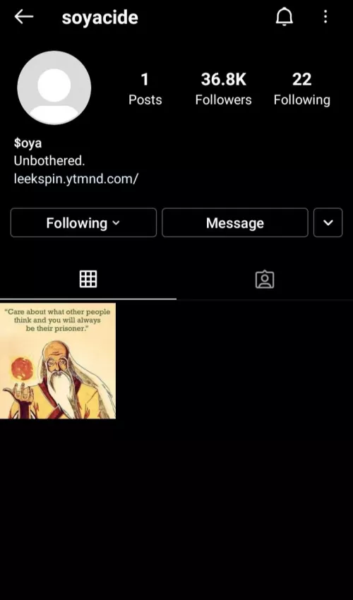 Cleared her IG but posting again!