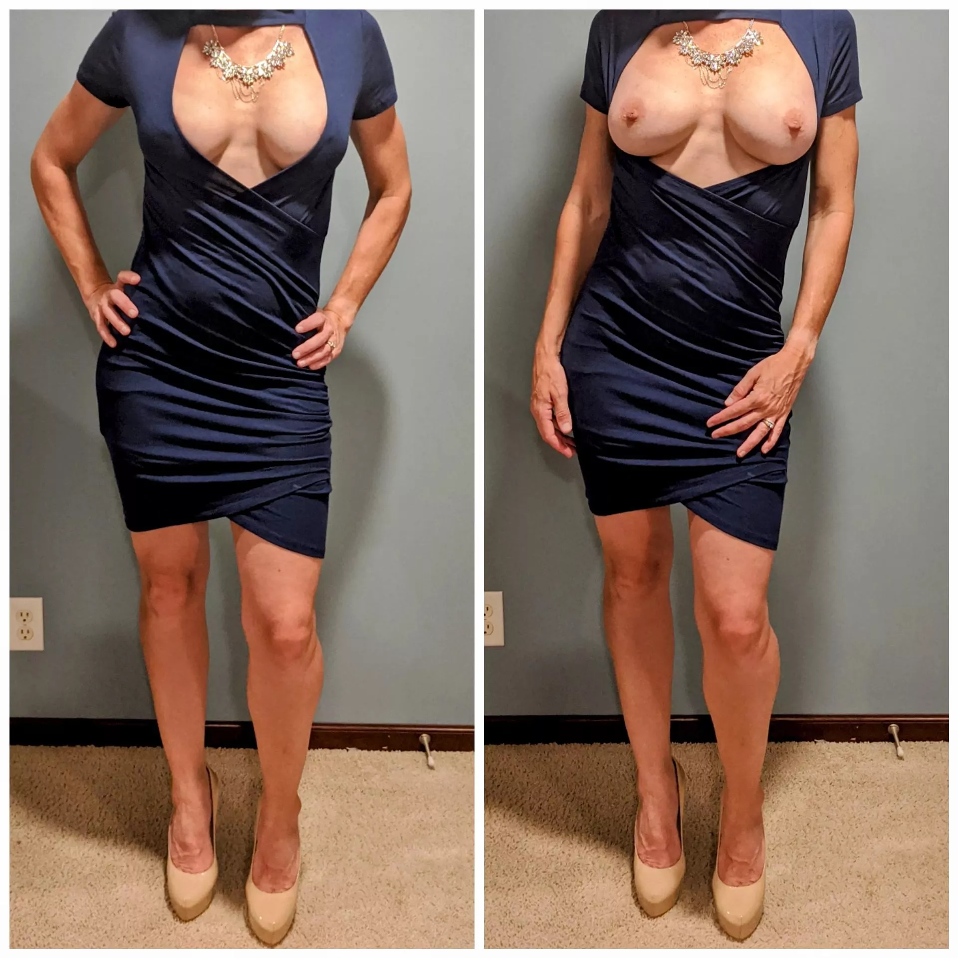 Cleavage or tits out??? Cleavage or tits out???