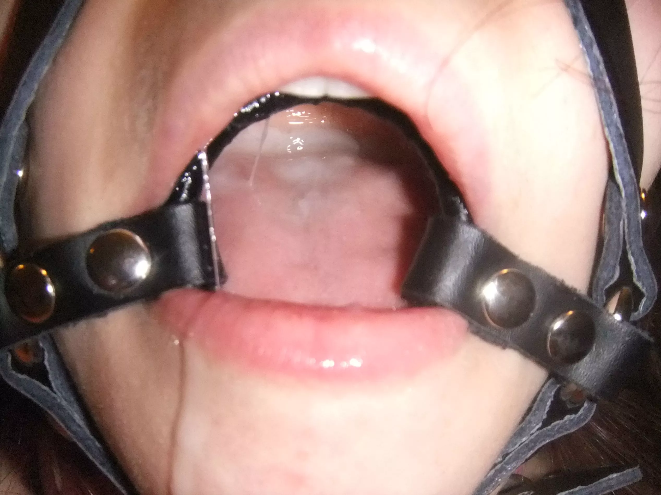 Browse close up cum in her <b>ring</b> <b>gagged</b> mouth - gaggedcumshots for free on x...