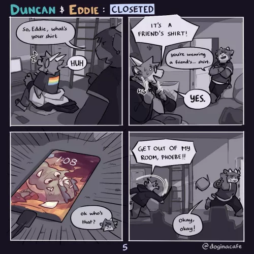 Closeted Part 5! 💜💠 (@doginacafe in Twitter!)