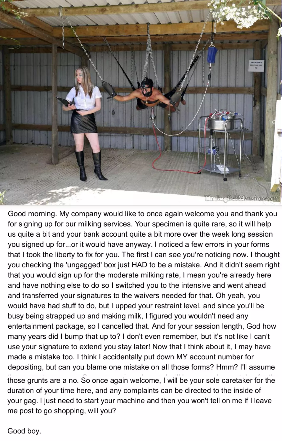 Cock milking services Cock milking services