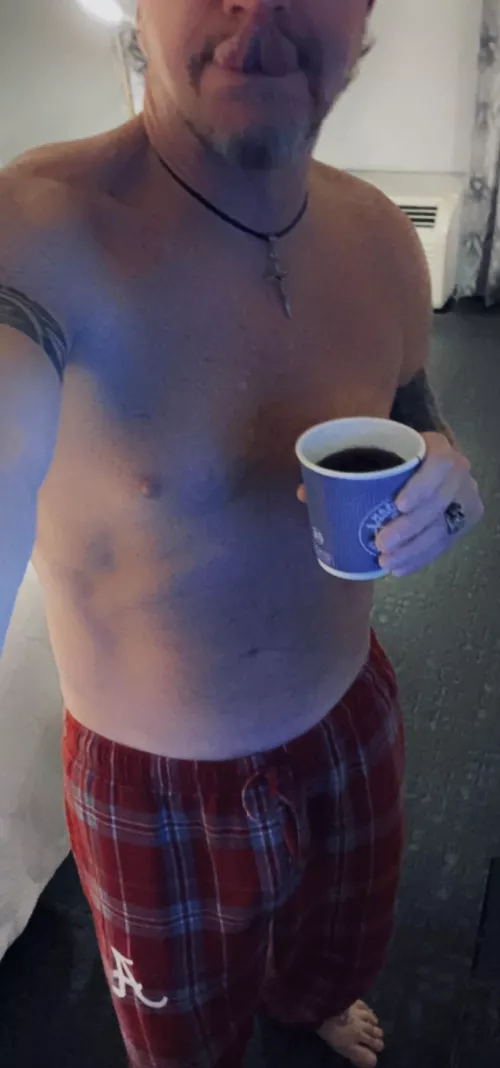 Coffee tickles my fancy. Now, lay back on this bed and I’ll tickle yours.😋