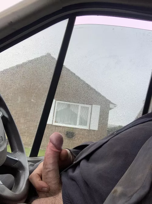 Cold this morning, maybe the women will see from the window and invite me in!! Lol!