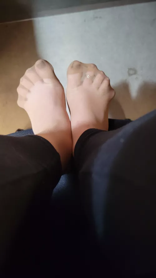 Come feel in between my toes 😇 they could use a pair of warm hands 😉