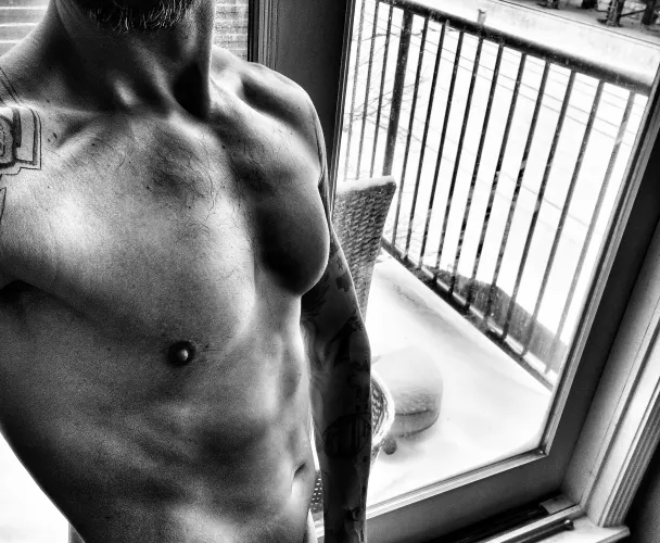 Come on back to bed. The streets haven't been plowed yet and neither have you.