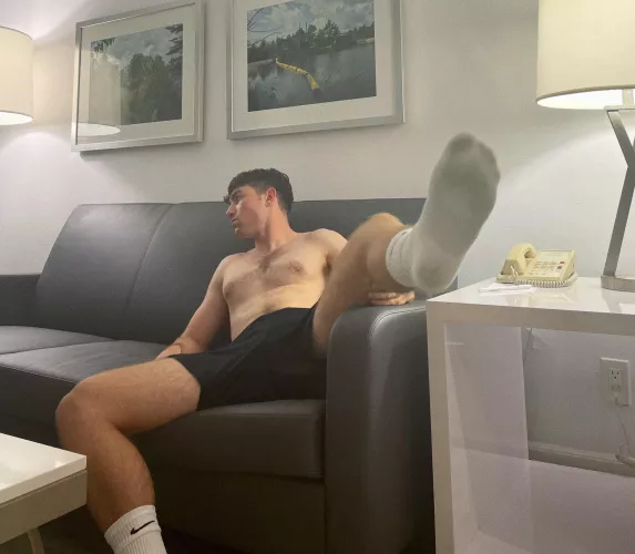 Come over to the couch and give me a foot massage 😉