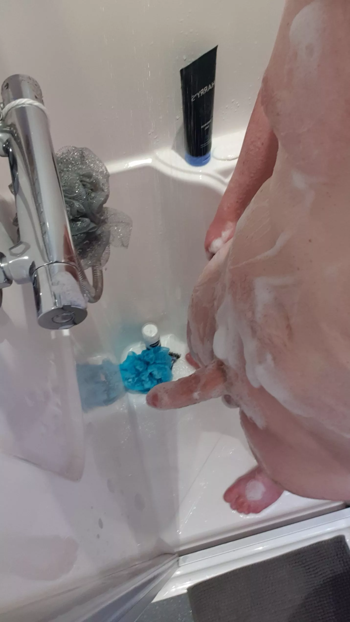 come rinse the soap off me