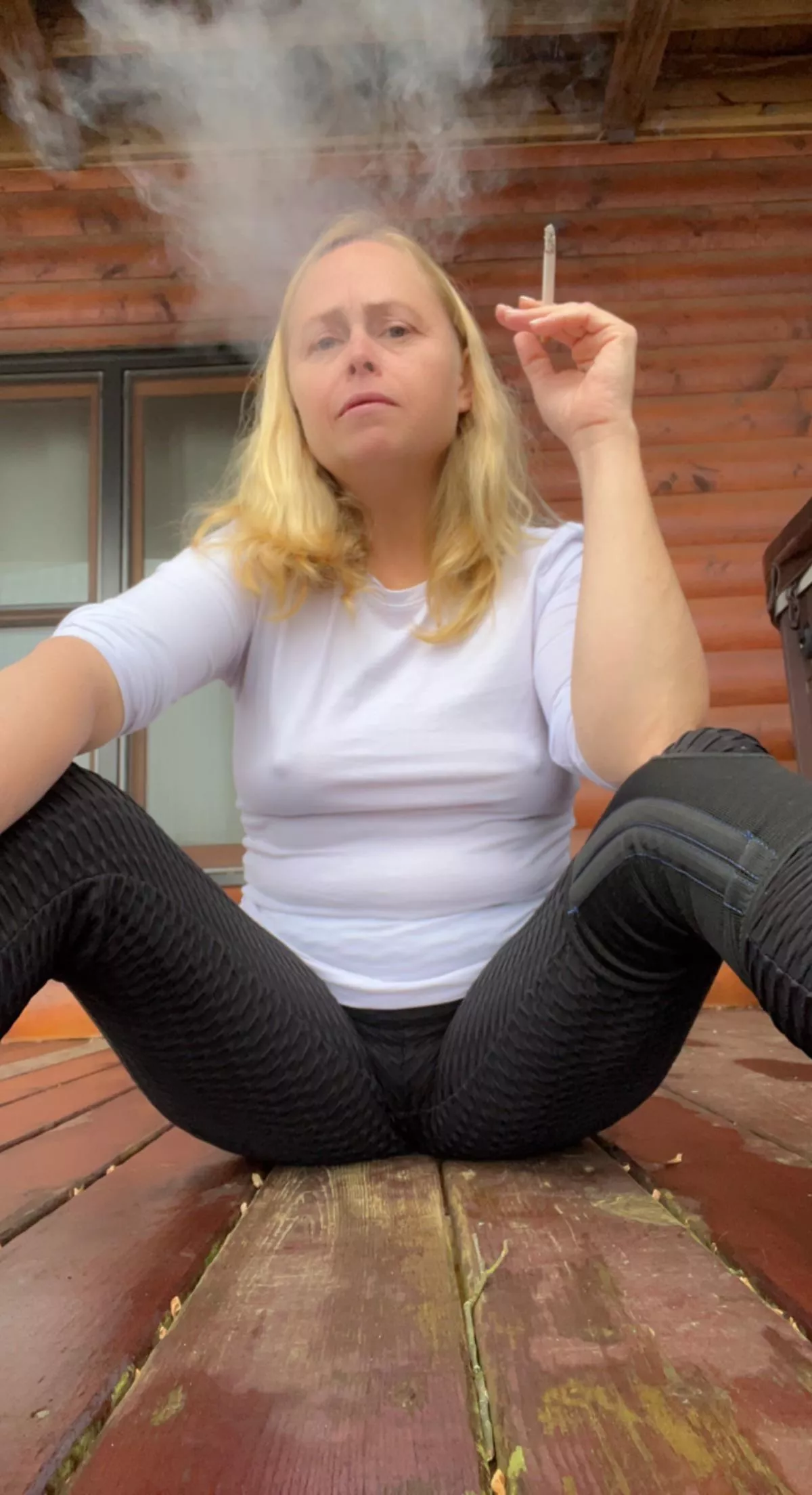 Come sit with me and have a cigarette!